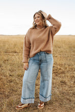 Load image into Gallery viewer, Nori Mid Rise Extra Wide leg cuffed Jean

