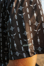 Load image into Gallery viewer, Men&#39;s Wrangler Black Longhorn Polo
