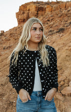 Load image into Gallery viewer, Black Polka Dot Cardigan
