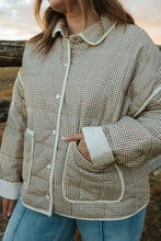 Load image into Gallery viewer, Mocha Gingham Jacket
