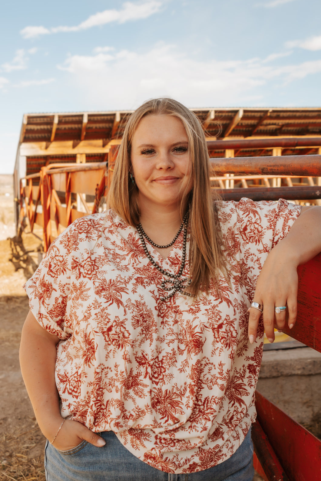 Cinnamon Plus Size Collared Top