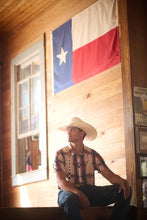 Load image into Gallery viewer, The Weekender Tan/Red Aztec Men Polo
