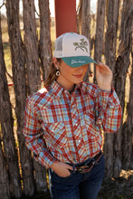 Load image into Gallery viewer, Olive YEE HAW Trucker Hat
