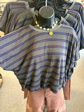 Load image into Gallery viewer, Dark Grey Striped Top
