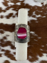 Load image into Gallery viewer, Sterling Silver Pink Statement Cuff
