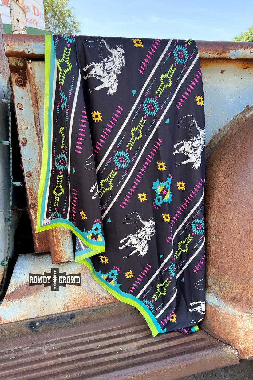 Western Neon Rowdy Crowd Wild Rag