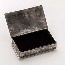 Load image into Gallery viewer, silver stamped horseshoe box
