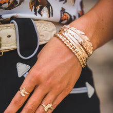 Load image into Gallery viewer, 18K Gold Plated Braided Rope Cuff
