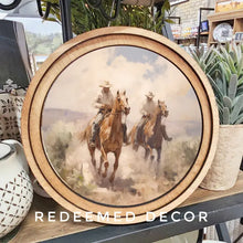 Load image into Gallery viewer, 8&quot; Round western wall art
