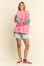 Load image into Gallery viewer, Be Yourself Love Yourself Printed Oversized Sweatshirt
