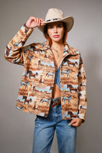 Load image into Gallery viewer, Western Pattern Button Front Jacquard Jacket
