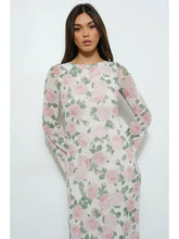 Load image into Gallery viewer, Exclusive Floral Print Bell Sleeve Maxi Dress
