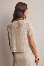 Load image into Gallery viewer, SHEER LACE TIE FRONT LAYER TOP
