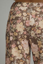 Load image into Gallery viewer, Women's Brown Floral Pants
