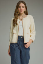 Load image into Gallery viewer, Cream Sweater with Horse Bit
