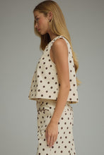 Load image into Gallery viewer, brown polka dot tank
