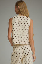 Load image into Gallery viewer, brown polka dot tank
