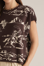 Load image into Gallery viewer, BROWN WESTERN TOP
