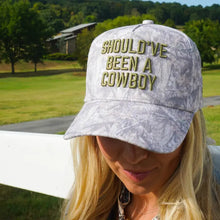 Load image into Gallery viewer, Should've Been a Cowboy Camo Trucker Hat
