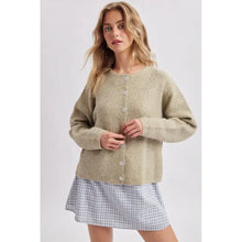 Load image into Gallery viewer, Sage Button Sweater Cardigan
