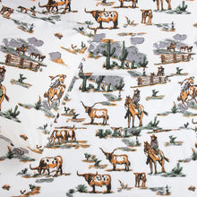 Load image into Gallery viewer, 200TC Cotton Ranch Life Sheet Set Twin size
