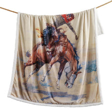 Load image into Gallery viewer, Buster Campfire Sherpa Throw
