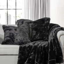 Load image into Gallery viewer, Arctic Bear Oversized Throw Blanket Black
