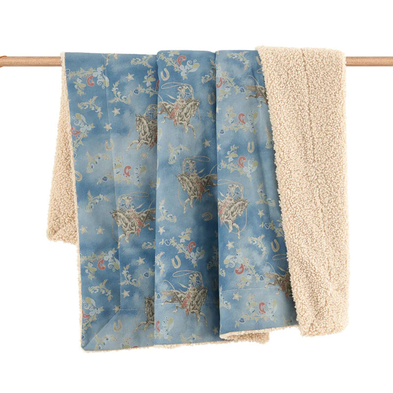 Lee Western Washed Denim Teddy-Backed Throw